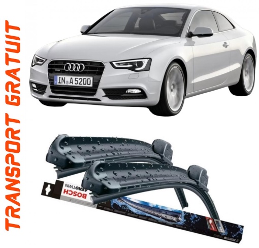 Audi A5 Set 2 stergatoare parbriz Bosch Bosch Aerotwin compatibile cu Audi A5 2007-2012 (60 cm / 50 cm)