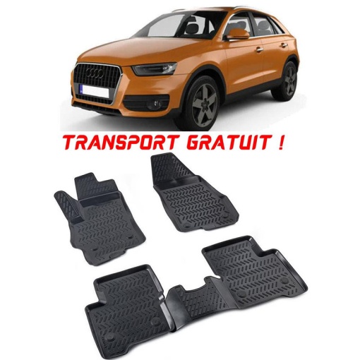 Audi A7 I (Type 4G8) 2010-2017 Set 4 covorase auto din cauciuc tip tavita premium line 3D - Transport Gratuit!