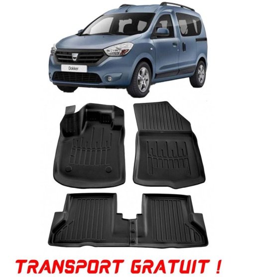 Dacia Dokker (2012-2021) Set covorase auto cauciuc G.Modern Line 3D transport gratuit