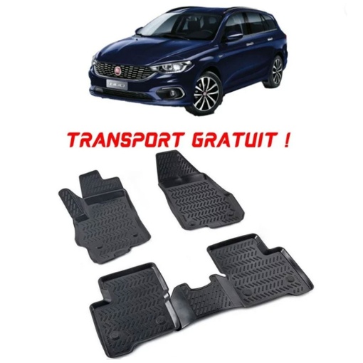 Fiat Tipo Stw 2015- Set 4 covorase auto din cauciuc tip tavita premium line 3D - Transport Gratuit!