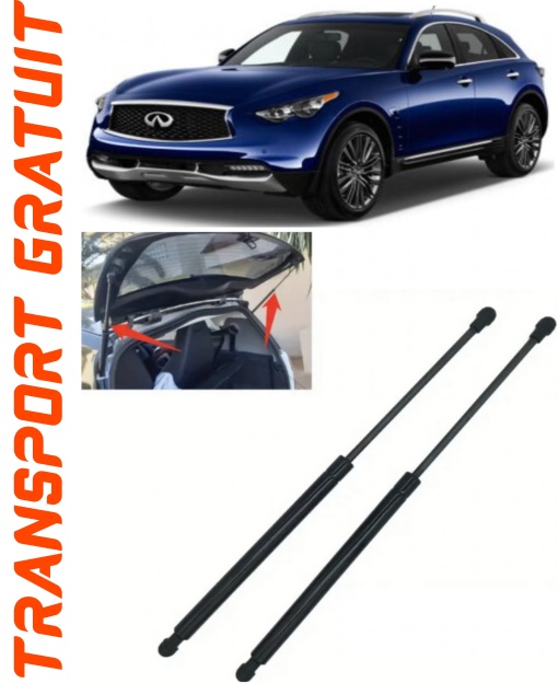 Infiniti QX70 Set 2 amortizoare pentru portbagaj Krosno compatibil cu Infiniti QX70 SUV fabricat intre 2013
