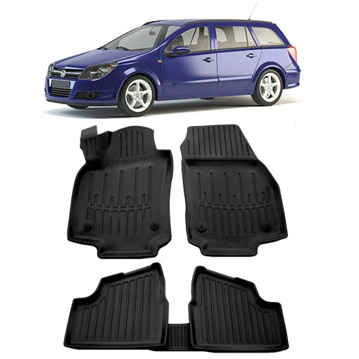Opel Astra H (Hatchback / Combi) (2004-2010) Set covorase auto cauciuc G.Modern Line 3D