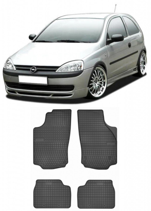 Opel Corsa C, Hatchback, Din 2001 - 2006, 5 Locuri , Set Covorase Auto Premium