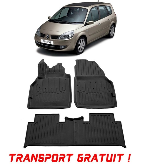 Renault Scenic II (2003-2009) Set covorase auto cauciuc G.Modern Line 3D transport gratuit