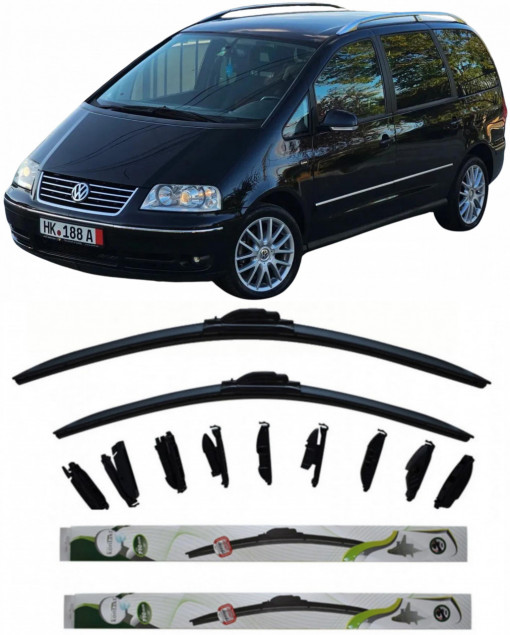 Set 2 stergatoare Kontakt Multi Adapter 71 cm/71 cm compatibile cu Volkswagen Sharan Van (7M_) din 1996-2010 (71 cm/71 cm)