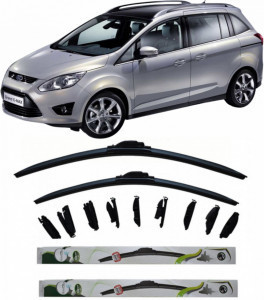 Set 2 stergatoare Kontakt Multi Adapter 71 cm/71 cm compatibile cu Ford S-Max (Cj, Wa6) din 2015-2018 (71 cm/71 cm)