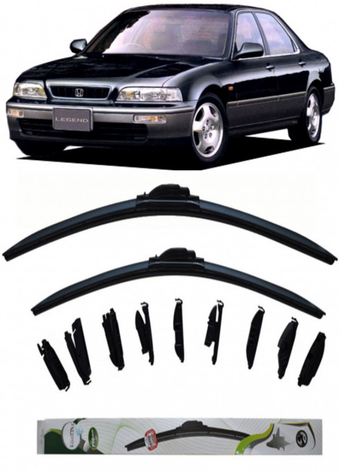 Set 2 stergatoare MultiAdapter 53cm/48cm compatibile cu Honda Legend 2 II(1991 - 1996) (53 cm/48 cm)