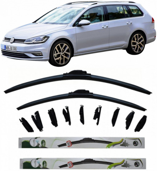 Set 2 stergatoare MultiAdapter 65cm/45cm compatibile cu Volkswagen GOLF VAN VII Variant (BA5) (2013-2017) (65 cm/45 cm)