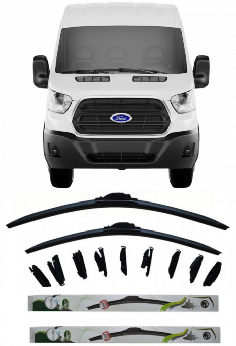 Set 2 stergatoare MultiAdapter 65cm/55cm compatibile cu Ford Transit(2006 - 2014) (65 cm/55 cm)