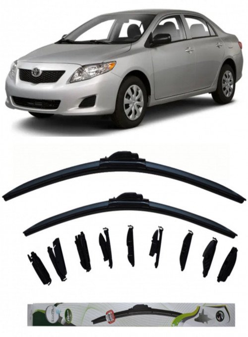 Set 2 stergatoare MultiAdapter cm/cm compatibile cu Toyota Corolla (2013) (65 cm/35 cm)