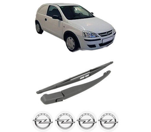 Set brat stergator spate cu lamela pentru OPEL CORSA C Hatchback Van (X01) din 2000-2012, pentru spate, din cauciuc siliconat rezistent, 4 stickere auto OPEL