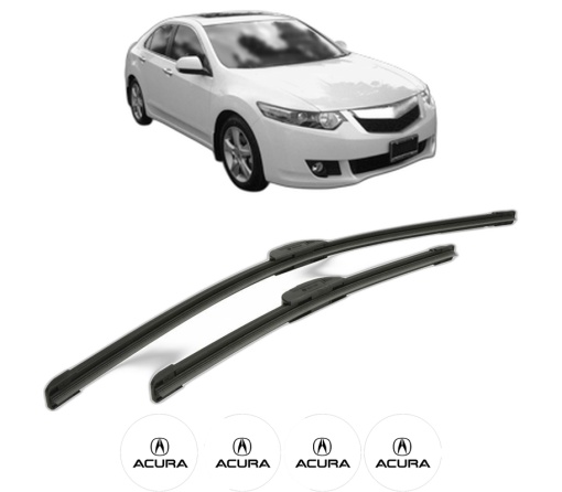 Set stergatoare ACURA TSX (CL_) din 2003, pentru parbriz auto, 2 bucati, Bosch Aerotwin Retrofit, din cauciuc siliconat rezistent, 4 Stickere Auto ACURA