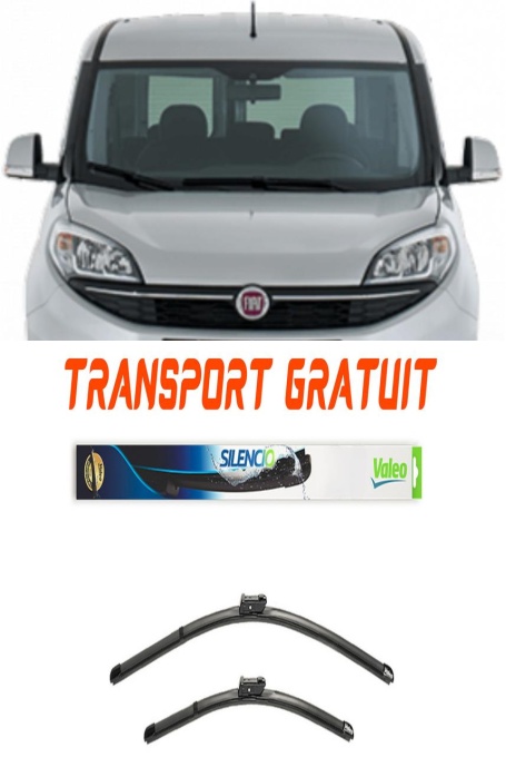Stergatoare Fiat Doblo Set 2 stergatoare parbriz Valeo 60 cm/40 cm pentru Fiat Doblo Platform/Chassis (263_) din 2010 (60 cm / 40 cm)