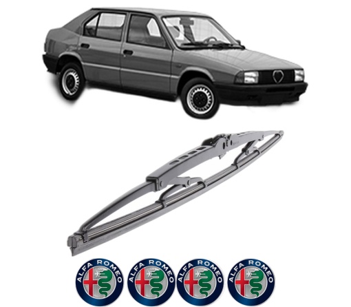 Stergator lamela spate ALFA ROMEO 33 (905_) din 1983 - 1993, pentru luneta auto, Bosch Twin, din cauciuc siliconat rezistent, 4 Stickere Auto ALFA ROMEO