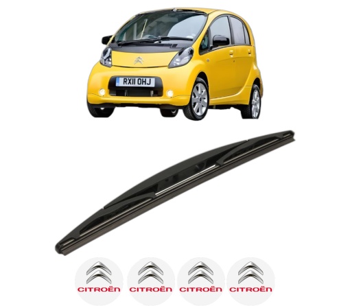 Stergator lamela spate CITROEN C-ZERO din 2010, pentru luneta auto, Bosch Twin, din cauciuc siliconat rezistent, 4 Stickere Auto CITROEN