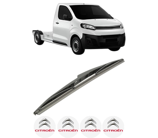 Stergator lamela spate CITROEN JUMPY III Platform/Chassis (V_) din 2016 - 2023, pentru luneta auto, Bosch Twin, din cauciuc siliconat rezistent, 4 Stickere Auto CITROEN