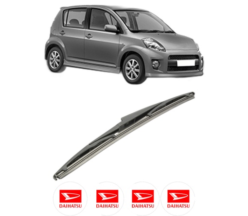 Stergator lamela spate DAIHATSU SIRION (M3_) din 2005 - 2013, pentru luneta auto, Bosch Twin, din cauciuc siliconat rezistent, 4 Stickere Auto DAIHATSU