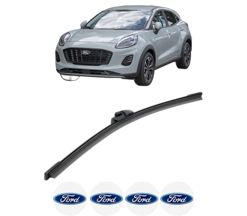 Stergator lamela spate FORD PUMA (J2K, CF7) din 2019, pentru luneta auto, Bosch Aerotwin, din cauciuc siliconat rezistent, 4 Stickere Auto FORD