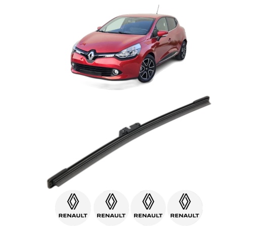 Stergator lamela spate RENAULT CLIO IV Hatchback Van (BH_) din 2014 - 2021, pentru luneta auto, Bosch Aerotwin, din cauciuc siliconat rezistent, 4 Stickere Auto RENAULT