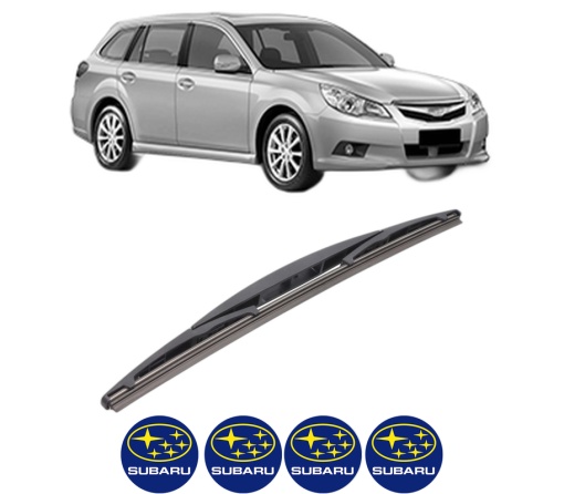 Stergator lamela spate SUBARU LEGACY V Estate (BR) din 2009 - 2014, pentru luneta auto, Bosch Twin, din cauciuc siliconat rezistent, 4 Stickere Auto SUBARU