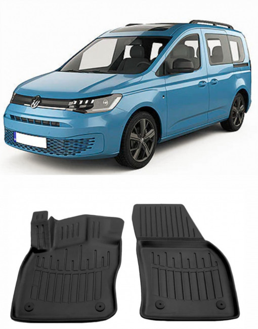 Volkswagen Caddy IV (2020-) (Fata) Set covorase auto cauciuc G.Modern Line 3D