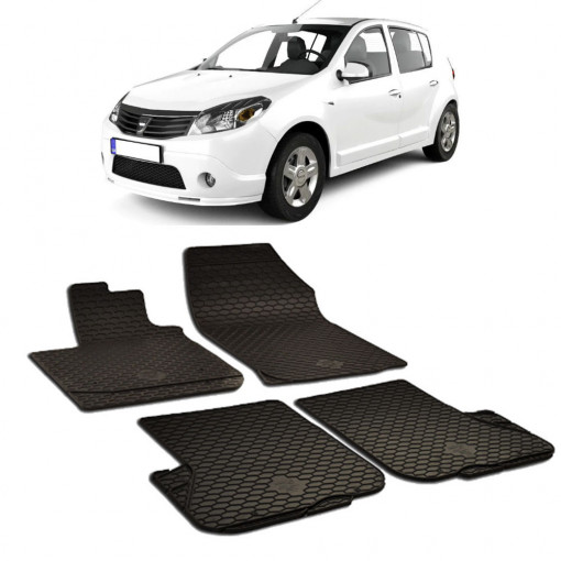 Dacia Sandero Stepway (2020-) Set 4 covorase auto cauciuc Urban Line