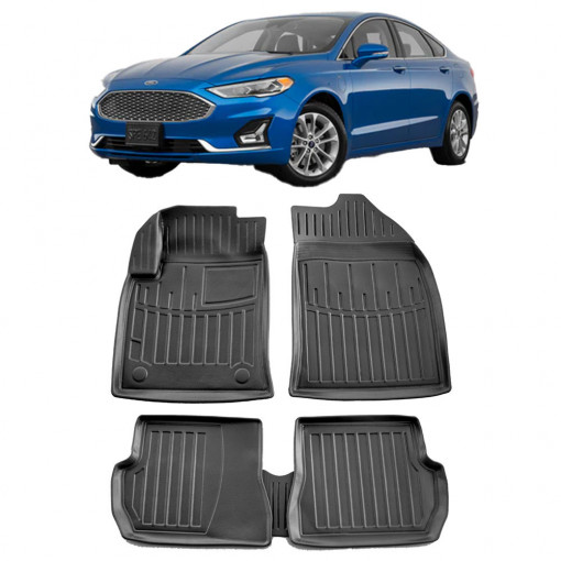 Ford Fusion (2002-2012) Set Covorase auto tip tavita din cauciuc Premium Umbrella