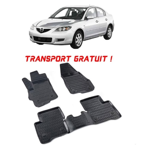 Mazda 3 I 2003-2009 Set 4 covorase auto din cauciuc tip tavita premium line 3D - Transport Gratuit!