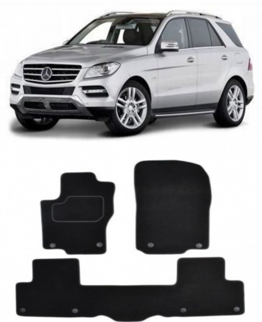 Mercedes M-Class W166 Set covorase auto din mocheta premium, dedicate pentru Mercedes M-Class W166 Suv fabricat intre 2011-2015, calitate extra
