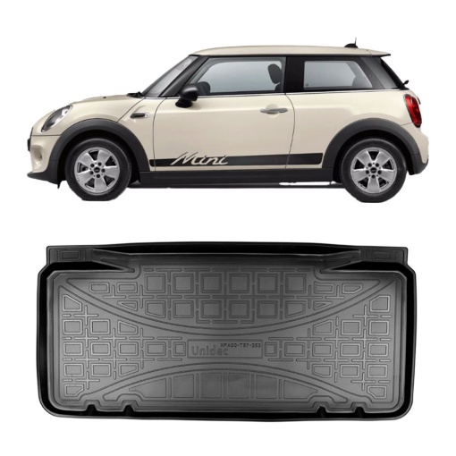 Mini Hatch (F56) (2014-2018) (3 Portiere) (Cu Podea Joasa) Tavita cauciuc pentru protectie portbagaj dedicata pentru MINI HATCH Transport Gratuit
