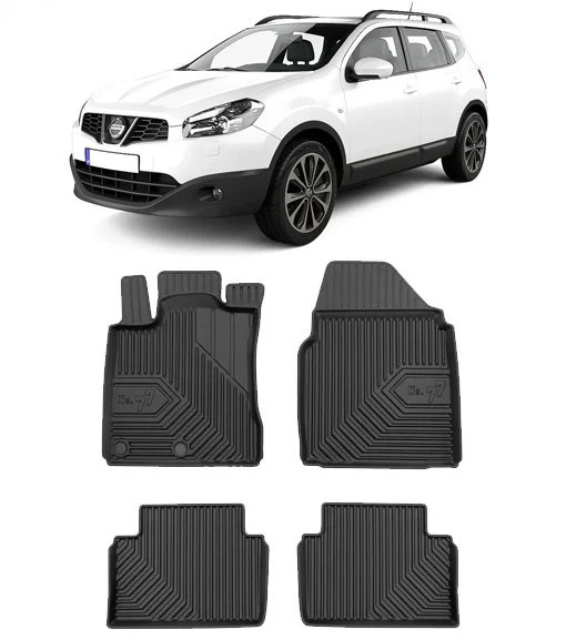 Nissan Qashqai I Din 02.2007 - 01.2014, Suv, Nu Corespunde Modelului Tekna , Set Covorase Auto Tip Tavita Premium 3D, din cauciuc
