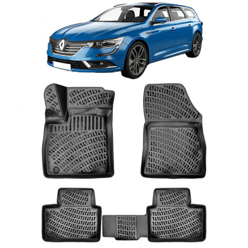 Renault Talisman 2015- Set Covorase Auto Cauciuc Premium Umbrella