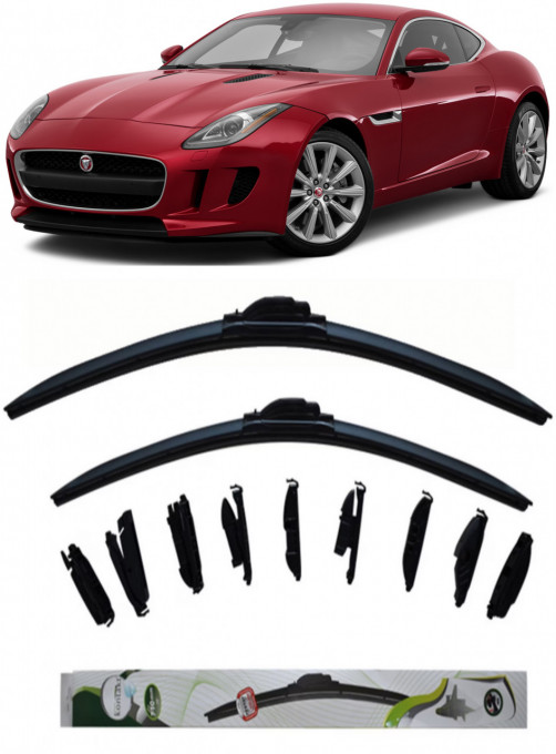 Set 2 stergatoare Multi Adapter 60/48 cm compatibile cu Jaguar F-Type(2012) (53 cm/53 cm)