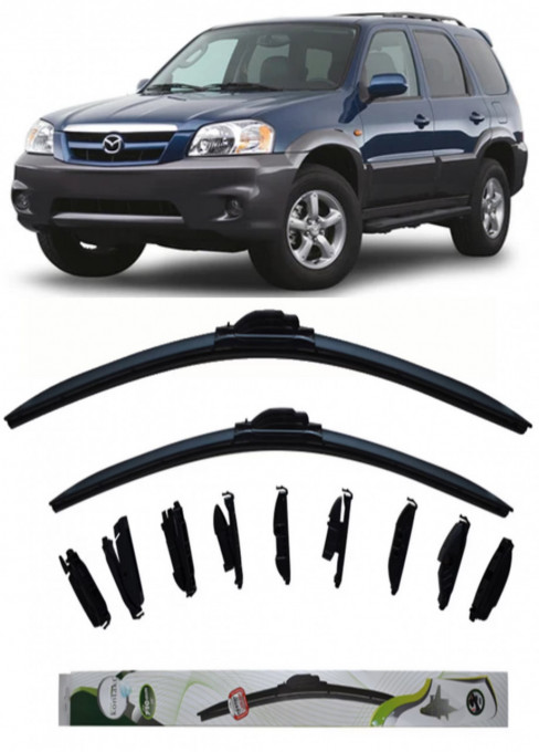 Set 2 stergatoare Multi Adapter 60/48 cm compatibile cu Mazda Tribute(2000 - 2008) (48 cm/48 cm)