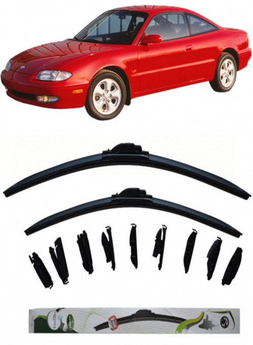 Set 2 stergatoare MultiAdapter 50cm/50cm compatibile cu Mazda MX-6 (GE) (1992-1997) (50 cm/50 cm)