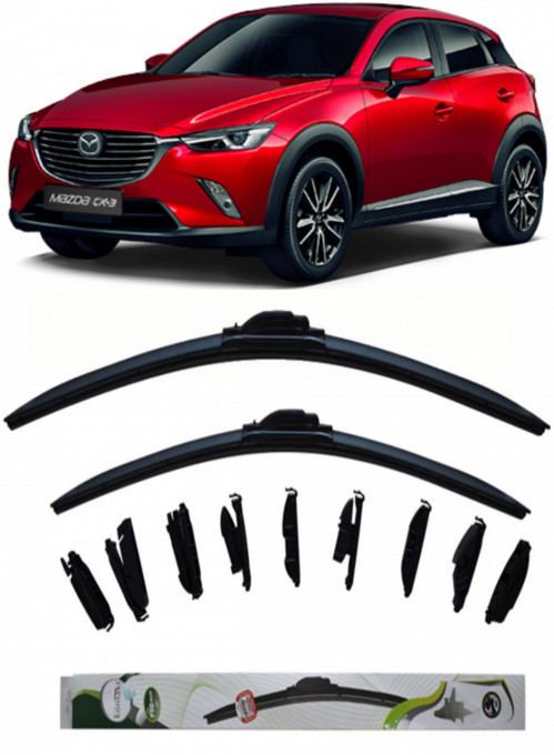 Set 2 stergatoare MultiAdapter 53cm/45cm compatibile cu Mazda CX-3 (DK) (2015-2018) (53 cm/45 cm)
