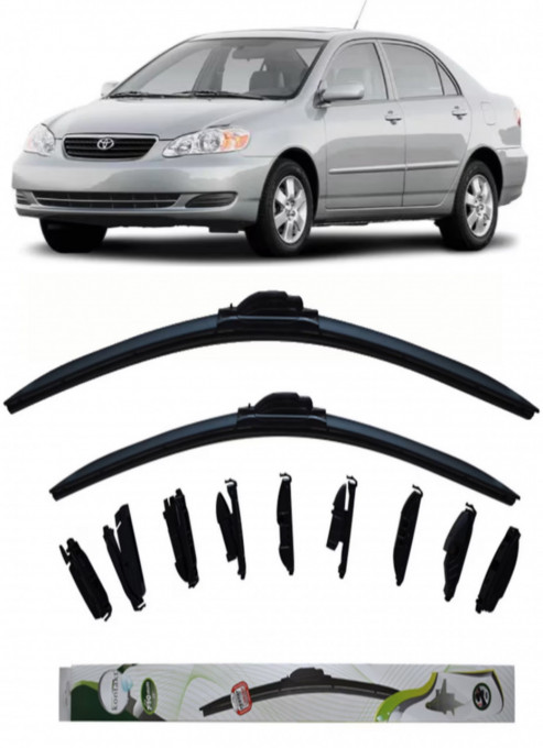 Set 2 stergatoare MultiAdapter 55cm/48cm compatibile cu Toyota Corolla(2001-2008) (55 cm/48 cm)