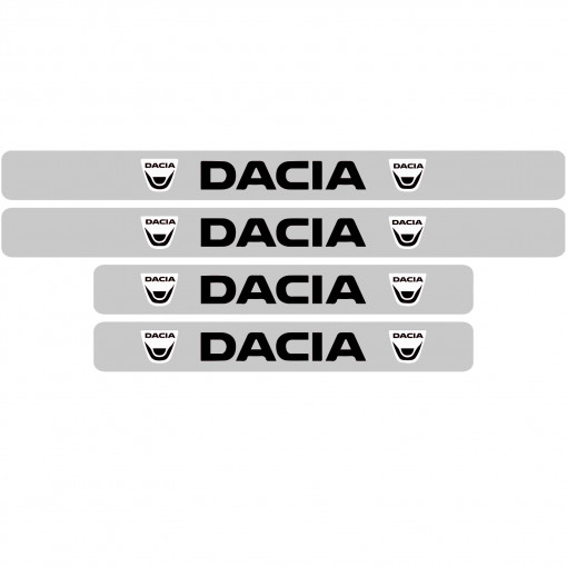 Set 4 protectii praguri auto autoadezive Dacia Model 2