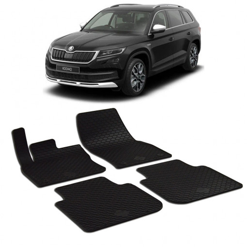 Skoda Kodiaq (2017-) Set 4 covorase auto cauciuc Urban Line