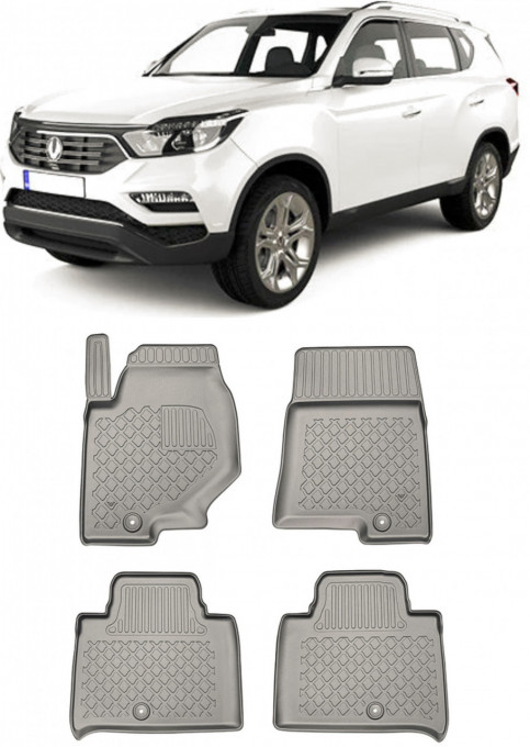 Ssang Yong Set covorase auto tip tavita compatibile Ssang Yong Rexton Y400 fabricatie 11.2017 - prezent, caroserie suv, al 3-lea rand exclus