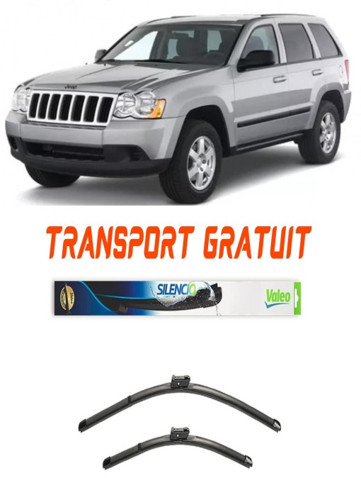 Stergatoare Jeep Grand Set 2 stergatoare parbriz Valeo pentru Jeep Grand 2010 (53 cm / 53 cm)