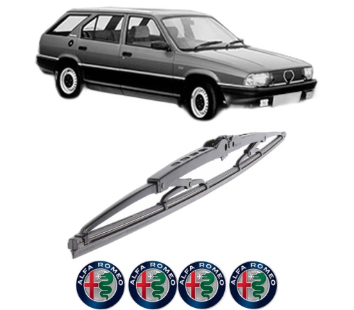 Stergator lamela spate ALFA ROMEO 33 Sportwagon (905_) din 1984 - 1989, pentru luneta auto, Bosch Twin, din cauciuc siliconat rezistent, 4 Stickere Auto ALFA ROMEO