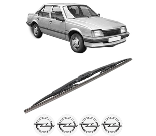 Stergator lamela spate OPEL ASCONA C (J82) din 1981 - 1988, pentru luneta auto, Bosch Twin, din cauciuc siliconat rezistent, 4 Stickere Auto OPEL