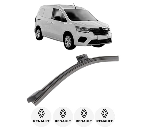 Stergator lamela spate RENAULT KANGOO III MPV din 2021, pentru luneta auto, Bosch Aerotwin, din cauciuc siliconat rezistent, 4 Stickere Auto RENAULT