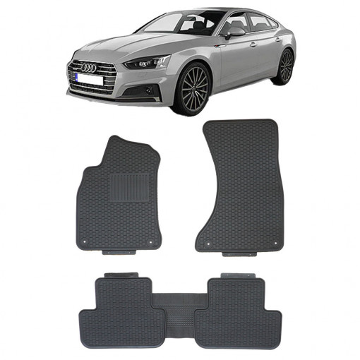 Audi A5 (B8) (2007-2016) Set 5 covorase auto cauciuc Exclusive Line