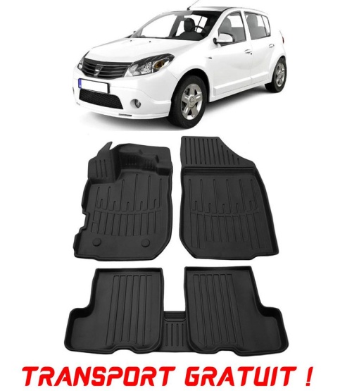Dacia Sandero Stepway II (2012-2020) Set covorase auto cauciuc G.Modern Line 3D transport gratuit
