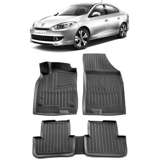 Renault Fluence (2009-2015) Set Covorase auto tip tavita din cauciuc Premium Umbrella