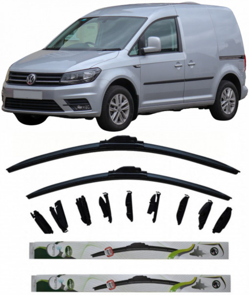Set 2 stergatoare MultiAdapter 60cm/48cm compatibile cu Volkswagen CADDY III MPV (2KB, 2KJ, 2CB, 2CJ) (2004-2015) (60 cm/48 cm)