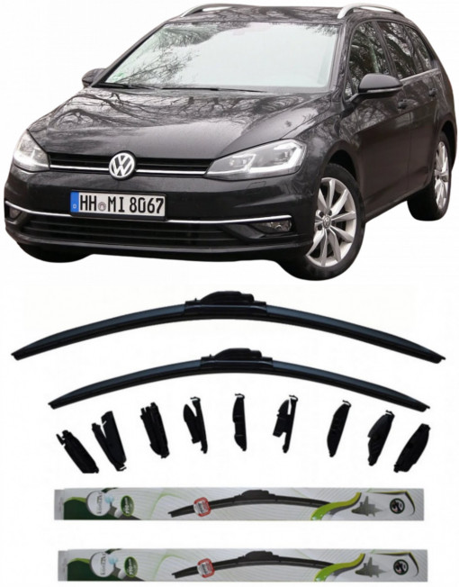 Set 2 stergatoare MultiAdapter 65cm/45cm compatibile cu Volkswagen GOLF VII Variant (BA5, BV5) (2013-2020) (65 cm/45 cm)