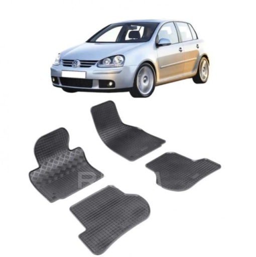 Set 4 covorase Volkswagen Golf V 2003-2008, din cauciuc 100%, compatibile cu autoturismul Volkswagen Golf